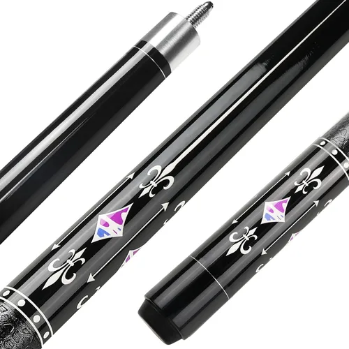 Vista 10 de Pool Cue, 58" Pool Cue Sticks for Adults with 13MM Tips Canadian Maple Wood Leather Pattern Grip 18 19 20 21 oz, Professional Billiard Cues Players