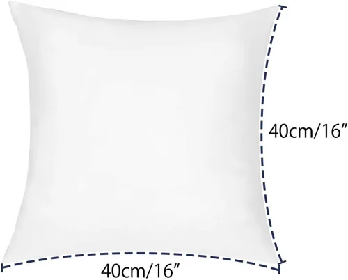Vista 2 de OTOSTAR Juego de 2 rellenos de almohada de 16 x 16 pulgadas, forma cuadrada para sofá, cama, rellenos de almohadas decorativas para interiores 2