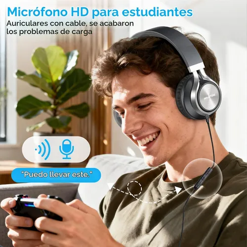 Vista 4 de INFURTURE - Auriculares USB C con micrófono, control de volumen, cable sin enredos, auriculares tipo C con cable, plegables y ligeros para iPhone