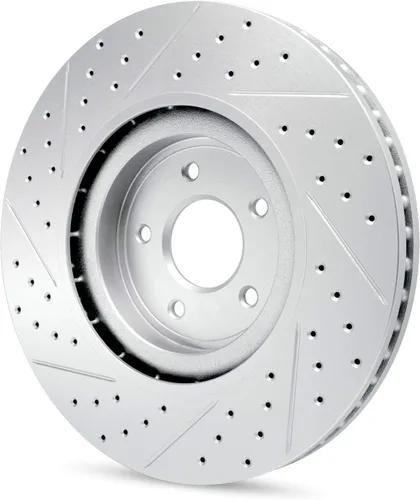 Vista 4 de R1 Concepts Rotores de freno delantero para Chevrolet Silverado 2011-2024, GMC Sierra, Chevrolet Suburban 2016-2019 Rotores de freno de disco