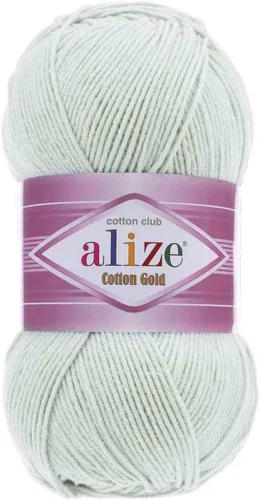 Vista 22 de 55% algodón 45% acrílico Alize Cotton Gold Yarn 1 madeja/bola 3.53 oz 360 yardas (1-crema)