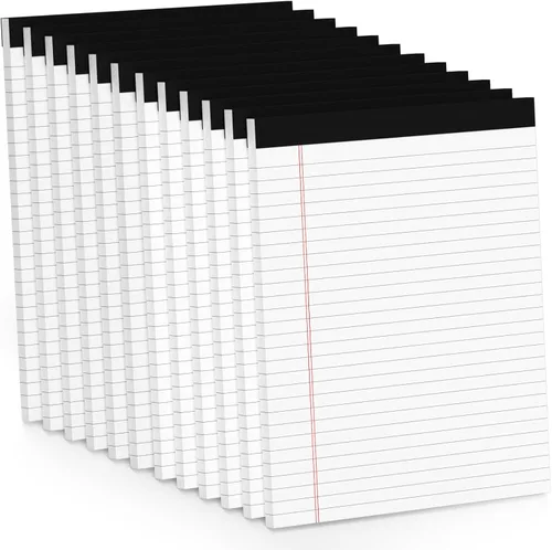 Vista 10 de Blocs de Notas de Color 5x8, Paquete de 48 Blocs Legales Pequeños Rosa 5x8, Blocs de Notas Legales Pequeños con Rayas Universitarias Fácil