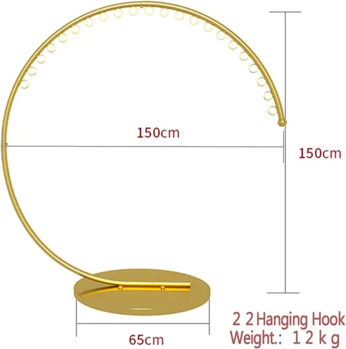 Vista 6 de Boutique Display - Perchero de ropa portátil resistente, estante de ropa de metal de grado comercial con base estable para colgar ropa (oro, 59.1 in)