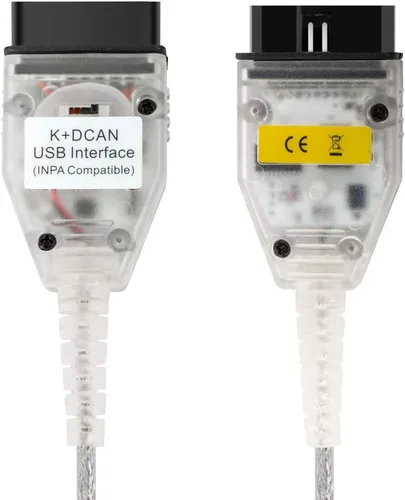 Vista 3 de Taotao Cable K+CAN con interruptor FT232RL K+D CAN Cable de interfaz USB para coche Ediabas K+Dcan USB OBD2 OBDii escáner de diagnóstico para BMW