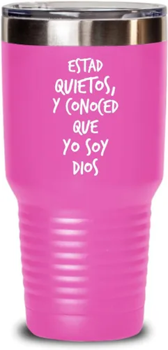 Vista 11 de Regalos catolica cristianas vaso en espanol con versiculos de la biblia para padres estad quietos