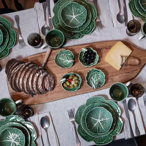 Vista 2 de Repollo - Plato de cena (juego de 2)