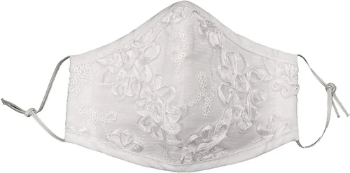 Vista 9 de Máscara facial, Pink Princess 100 % algodón, hecha en Estados Unidos, unisex, para niño Negro (Black Cross)