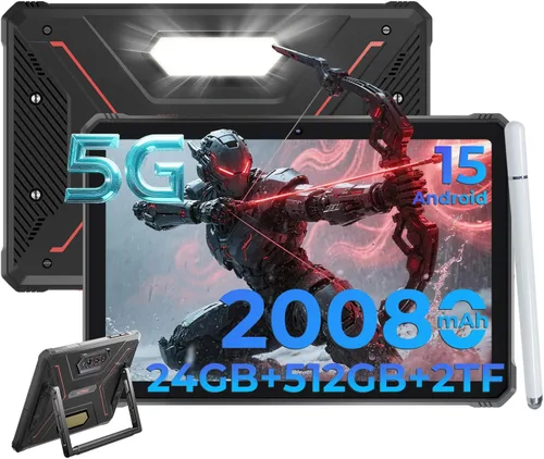 Vista 9 de HOTWAV R9 Ultra 5G Tablet resistente con pluma, 11" tableta impermeable Negro