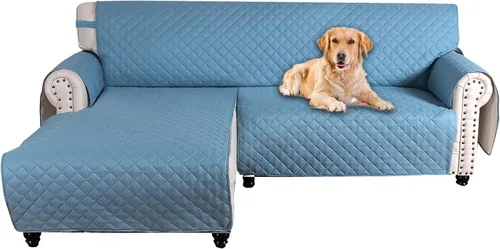 Vista 11 de MIFXIN Funda reversible para sofá, impermeable, antideslizante, lavable, con correa elástica, protector de muebles para mascotas, perros y niños