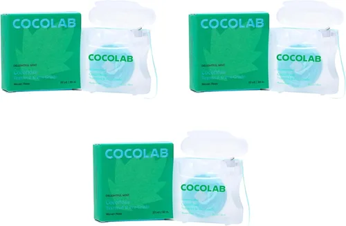Vista 16 de Cocolab Hilo dental tejido, cuidado bucal diseñado por dentistas, aroma a coco, encerado, expandible, vegano, hilo dental amigable para niños