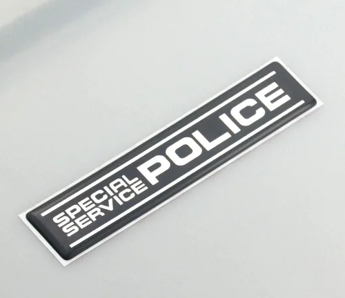Vista 2 de 1 calcomanía de servicio especial para interceptor de policía, sedán, tronco, placa de identificación 3D, repuesto para Explorer Taurus Crown