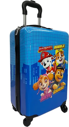 Vista 5 de Fast Forward Spiderman - Maleta de viaje de 20 pulgadas con ruedas para niños, Paw Patrol Nuevo