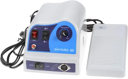 Vista 5 de Motor micro SHIYANG N8 del cepillo del carbón de la máquina del taladro del clavo 45000RPM con la manija de pulido SDE-H37LN