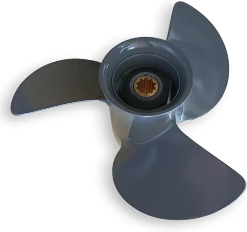 Vista 8 de Asaki Hélice compatible con Honda Motores fueraborda 9 3/4x9 7/8 RH 10 Spline 58130-ZV7-850ZA