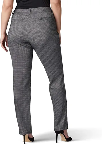 Vista 3 de Lee Pantalón de pierna recta para mujer, talla grande, ajuste relajado para todo el día