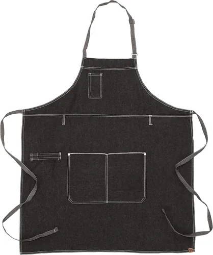 Vista 11 de Chef Works Delantal Bronx con cuello redondo