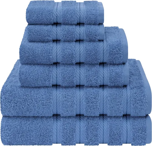 Vista 156 de American Soft Linen - Juego de toallas de 3 piezas, 1 toalla de baño, 1 toalla de mano y 1 toalla pequeña, 100% algodón turco para baño, juego