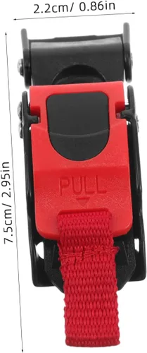 Vista 2 de Kit universal de hebilla de motocicleta bloqueo de liberación rápida para cascos bicicletas