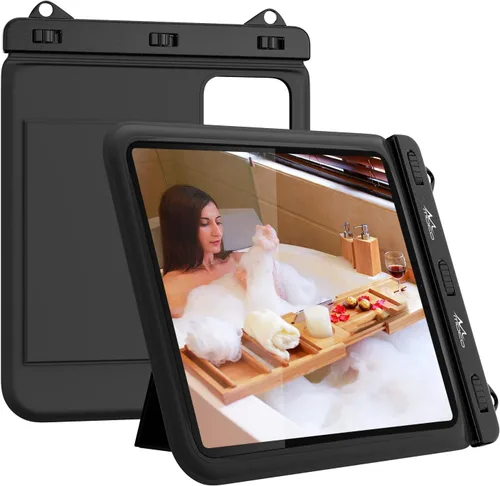 Vista 8 de MoKo Funda impermeable para tablet compatible con Fire HD 8/Fire 7, iPad Mini 6/5/4/3, Galaxy Tab Pro 8.4, Tab S2/Tab E/Tab A 8.0 8.4 hasta 8.5