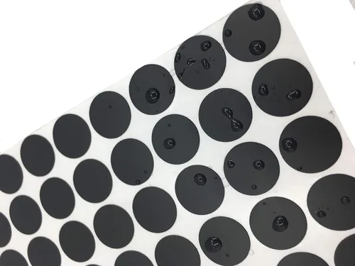 Vista 3 de 216 tapas de agujeros para tornillos, material de PVC de 0.83 pulgadas, autoadhesivas, 4 hojas de calcomanías a prueba de polvo, accesorios de 4