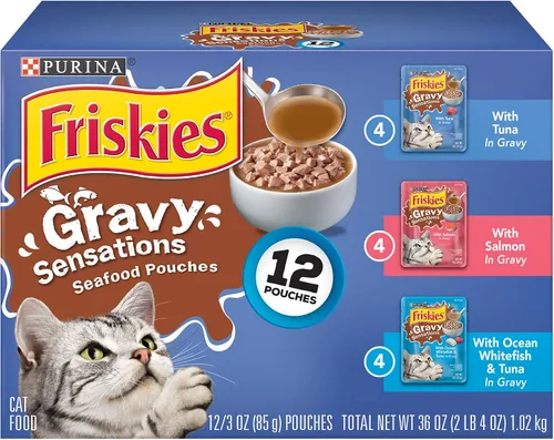 Vista 13 de Purina Friskies - Paté de comida húmeda para gatos, cena de salmón en paté (paquete de 24) latas de 5.5 onzas
