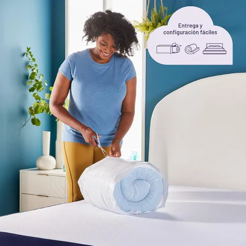 Vista 7 de Sleep Innovations colchoneta de capa doble para colchón, 4 pulgadas