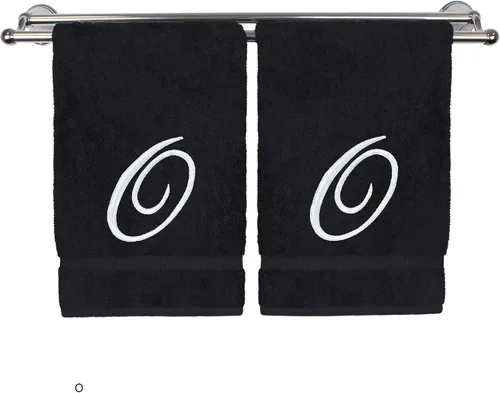 Vista 214 de Toalla de mano con monograma, regalo personalizado, 16 x 30 pulgadas, extra absorbente, 100% algodón turco, acabado de rizo suave, para baño, cocina