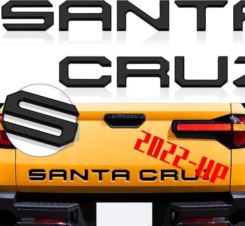 Vista 8 de Letras de inserción para portón trasero compatibles con Santa Cruz 2022 2023 3M adhesivo y letras adhesivas en relieve 3D para portón trasero