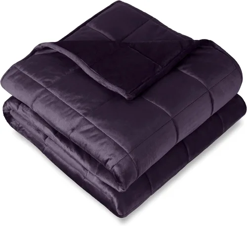 Vista 19 de Bare Home Manta con peso tamaño Twin o Full 7 libras (40" x 60") - Totalmente natural 100% algodón - Manta pesada premium con cuentas de vidrio