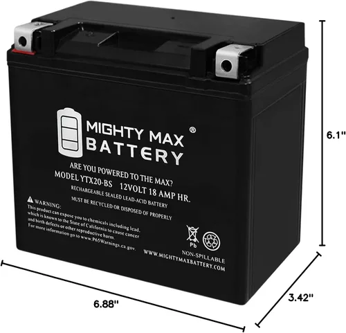 Vista 8 de Mighty Max Battery Batería de repuesto de 12V 18Ah para Arctic Cat Alterra 500 TRV500