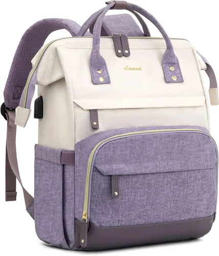 Vista 21 de LOVEVOOK Mochila para laptop para mujer, 15,6 pulg.