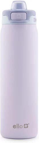Vista 17 de Ello Pop & Fill botella de agua de acero inoxidable de 22 onzas con tecnología de llenado rápido, metal de doble pared y aislado al vacío, tapa