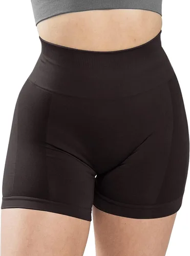 Vista 2 de CHANGEZOE Pantalones cortos de entrenamiento para mujer, sin costuras, cintura alta, amplifican el gimnasio, yoga, atléticos, pantalones cortos