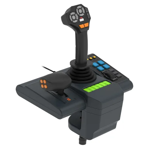 Vista 2 de HORI Farming Vehicle Control System for PC (Windows 1110) for Farming Simulator with Full-Size Steering Wheel, Control Panel & Pedals