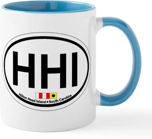 Vista 9 de CafePress Hilton Head Island SC - Taza de café de cerámica (11.0 fl oz)