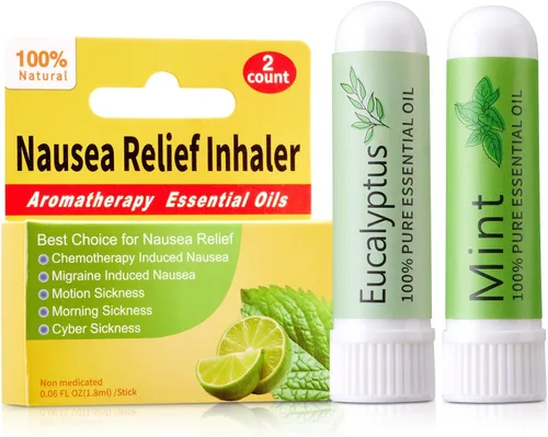Vista 14 de Hion Inhalador para Alivio de Náuseas - Clavo, 100% Aceites Esenciales Naturales Aromaterapia para el mareo por movimiento y las mujeres