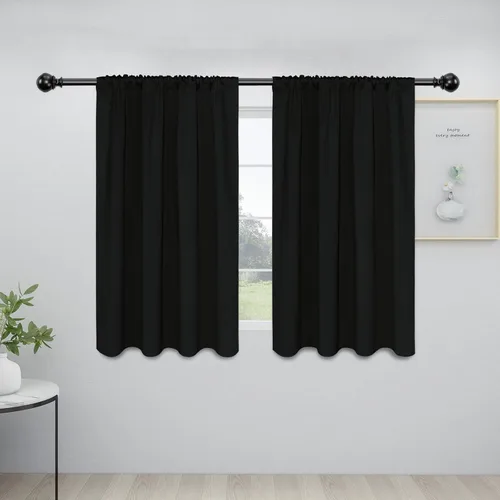 Vista 99 de Easy-Going - Cortinas opacas con bolsillo para varilla para dormitorio, cortinas de ventana para oscurecer la habitación para sala de estar