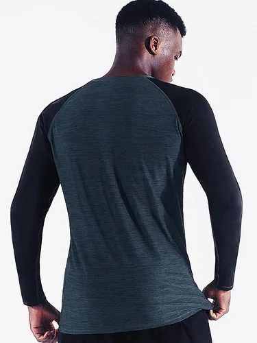 Vista 4 de NELEUS Camisetas deportivas de manga larga Dry Fit para hombre