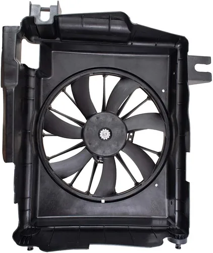 Vista 2 de Ventilador de condensador de CA para Ram 1500 2002-2008 con arnés adaptador, cubierta y motor para Ram 2500 68004163AA CH3113103 2003-2009