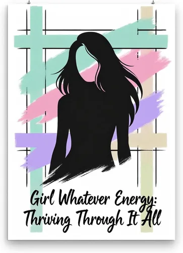 Vista 3 de Neon Retro Grid Art - Dorm Room Decor - 13x19 Poster Print - Vibrant Wall Art