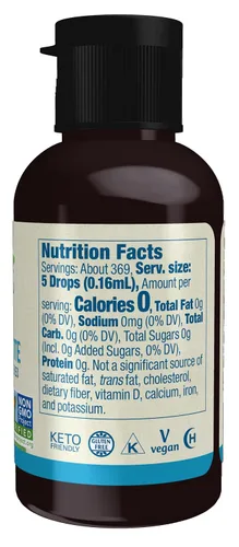 Vista 2 de Edulcorante líquido Better Stevia de NOW Foods, con glicerina, 2 fl oz