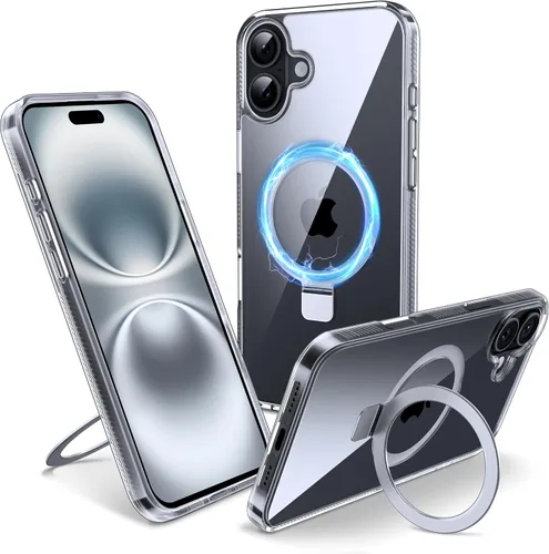 Vista 24 de Funda magnética para iPhone Air – [Soporte invisible integrado] [Compatible con MagSafe] [Protección contra caídas de grado militar] Cubierta
