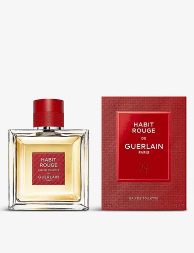 Vista 4 de Guerlain Habit Rouge Eau de Toilette en espray para hombre, 1.7 onzas