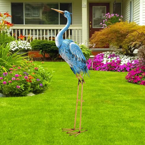 Vista 7 de Nacome Estatuas grandes de metal de águila calva para exteriores, decoraciones de patio, esculturas y estatuas de jardín al aire libre, regalos