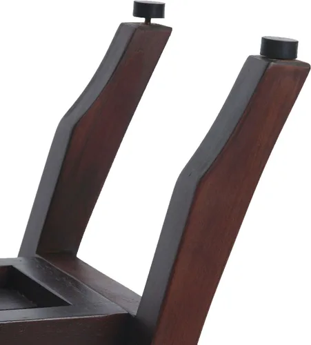 Vista 6 de DecoTeak -Bench-Taburete de ducha, banco de ducha de teca, asiento de ducha, silla de ducha para ducha interior, banco pequeño, reposapiés, taburete