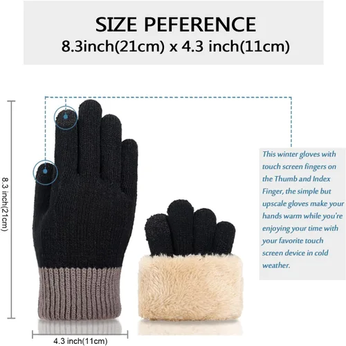 Vista 4 de Conjunto de gorro y bufanda de invierno cálido para hombre y mujer