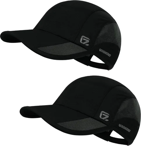 Vista 13 de GADIEMKENSD Sombrero de correr al aire libre malla transpirable 2PACK