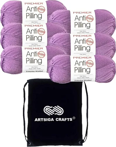 Vista 63 de Premier Yarns Antibolitas para todos los días Blancanieves 100-1 Dn100-1-Snow-White