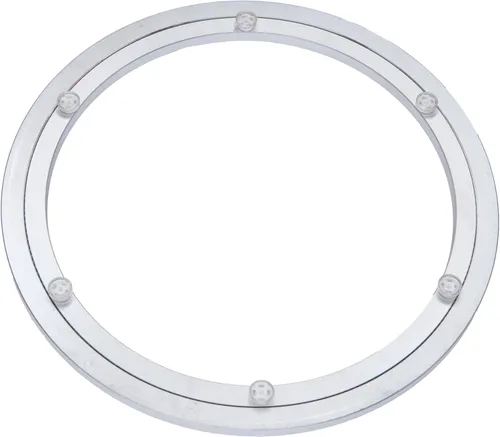 Vista 7 de Placa giratoria de aluminio resistente Lazy Susan con rodamiento giratorio para mesa de comedor (4 pulgadas)