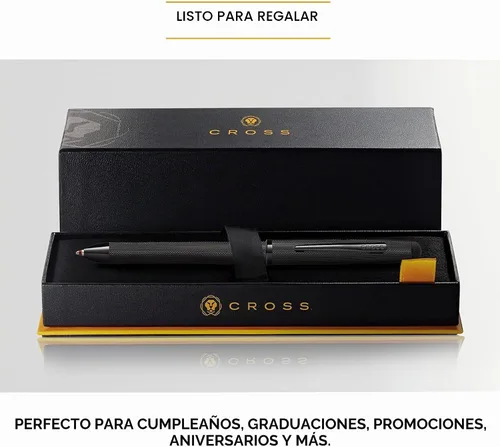 Vista 5 de Cross Tech3+ Recargable Tech3+ Presentado en una Caja de Regalo Premium - Punta Media, Tinta Negra, Negro